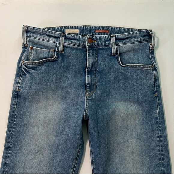 Pilcro jeans 30 The Borrowed Selvedge Relaxed boyfriend crop Light blue wash - Picture 2 of 7